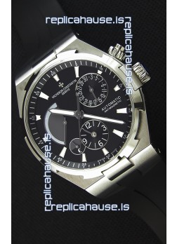 Vacheron Constantin Overseas Dual Time Black Dial Swiss Replica Watch 