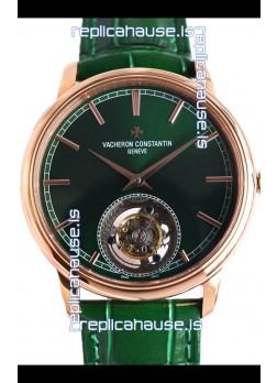 Vacheron Constantin Traditionelle Swiss Tourbillon Rose Gold 1:1 Mirror Replica Watch 