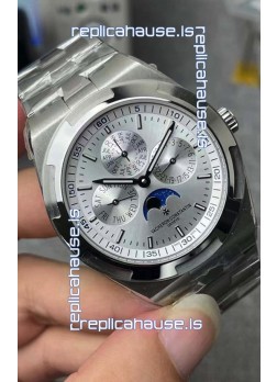 Vacheron Constantin Overseas Perpetual Calendar Ultra-Thin Steel Dial with Steel Strap