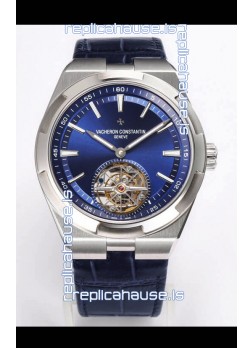 Vacheron Constantin Overseas Tourbillon Stainless Steel Leather Strap 1:1 Mirror Replica