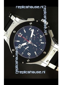 Hublot Big Bang Steel/Rubber Strap in Black Dial Ceramic Bezel