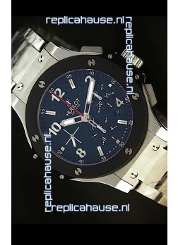 Hublot Big Bang Steel Strap in Black Dial with Ceramic Bezel