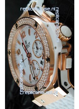 Hublot Big Bang Swiss Replica Watch in Rose Gold