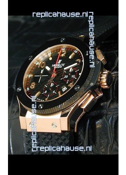 Hublot Big Bang Swiss Replica Watch in Rose Gold Case