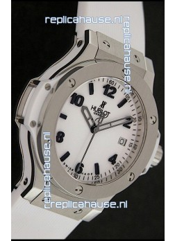 Hublot Big Bang King Swiss Quartz Watch in White Strap