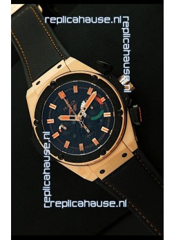 Hublot King Power F1 India Edition Swiss Watch in Pink Gold