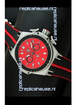 Hublot King Power Ferrari Edition Swiss Replica Watch - Black Strap
