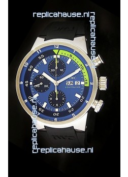 IWC Aquatimer Chrono Automatic Swiss Watch in Blue Dial