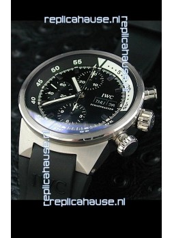 IWC Aquatimer Chrono Automatic Swiss Watch in Black Dial