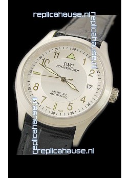 IWC Pilot MARK-XV Swiss Replica Watch in White Dial