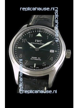 IWC Pilot MARK-XV Swiss Replica Watch in Black