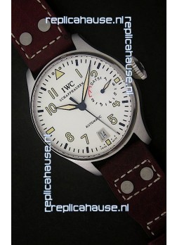 IWC Die Grosse Fliegeruhr Swiss Replica Watch in White Dial