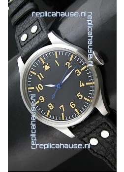 IWC Vintage Big Pilot Swiss Replica Watch in Stainless Steel Casing