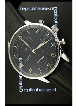 IWC Portuguese Chronograph Swiss Replica Watch in Stainless Steel 1:1 Mirror Replica Edition