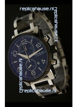 Montblanc FlyBack Chronometer Watch in Dark Black Dial