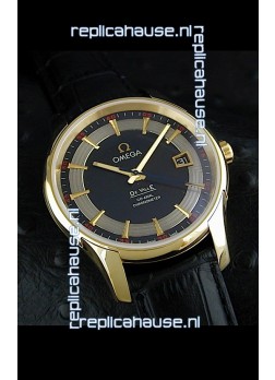 Omega De Ville Hour Vision Swiss Watch in Yellow Gold