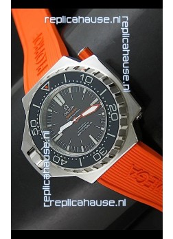 Omega Seamaster Ploprof Swiss Watch in Orange Strap