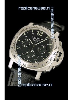 Panerai  Luminor DayLight Chrono Swiss Watch in Leather Strap