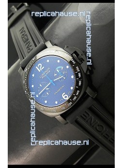 Panerai Luminor Regatta Swiss Watch in PVD Casing Rubber Strap