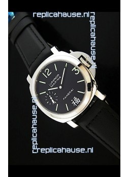 Panerai Luminor Marina Swiss Steel Watch Black Dial