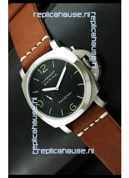 Luminor Panerai Japanese Replica Automatic Watch in Black Dial