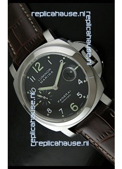 Panerai Luminor Marina PAM164 Swiss Automatic Replica Watch in Brown Strap - 1:1 Mirror Replica
