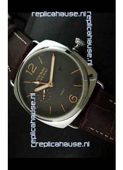 Panerai Radiomir GMT Japanese Replica Watch in Off Black Dial