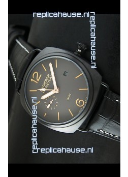 Panerai Radiomir GMT Japanese Replica Watch in PVD Case