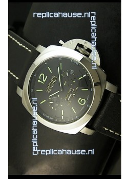 Panerai PAM365 L’Astronomo Luminor 1950 GMT Equation of Time Watch Black Dial Steel