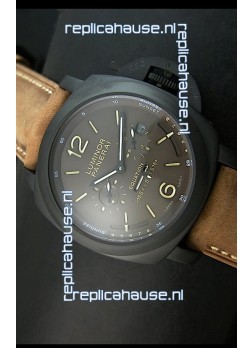 Panerai PAM365 L’Astronomo Luminor 1950 GMT Equation of Time Watch Brown Dial PVD