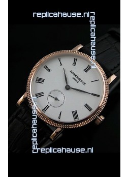 Patek Philippe Calatrava Japanese Mens Watch in Rose Gold