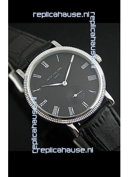 Patek Philippe Calatrava Japanese Mens Watch in Black Dial