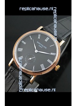 Patek Philippe Calatrava Japanese Mens Watch in Grey Dial