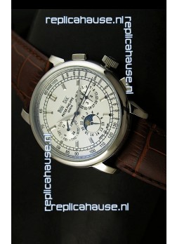 Patek Philippe Complications Japanese Replica Watch in White Dial