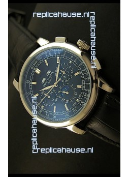 Patek Philippe Complications Japanese Replica Watch in Black Dial