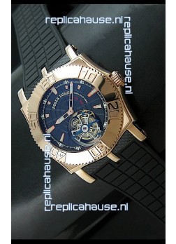 Roger Dubuis Tourbillon Excalibur Swiss Watch in Blue Dial