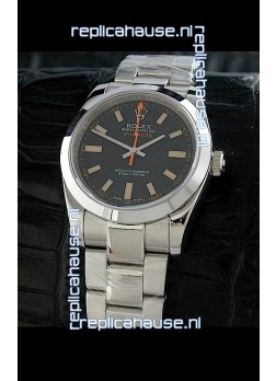 Rolex Oyster Perpetual Milgauss Japanese Replica Watch in Black Dial