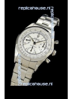 Rolex Oyster Chronograph Vintage Swiss Replica Watch in White Dial