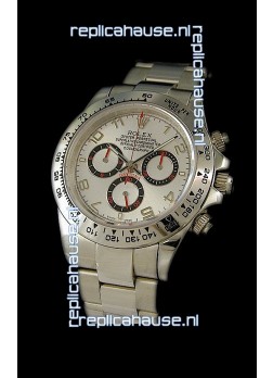 Rolex Daytona Cosmograph Swiss Replica Watch in White Dial