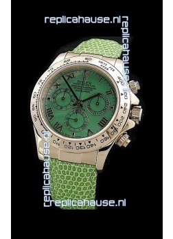 Rolex Daytona Cosmograph Swiss Replica Steel Watch in Green Pearl Dial