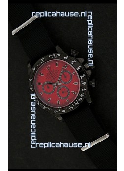Rolex Daytona Oyster Perpetual Swiss Replica PVD Watch in Red Dial