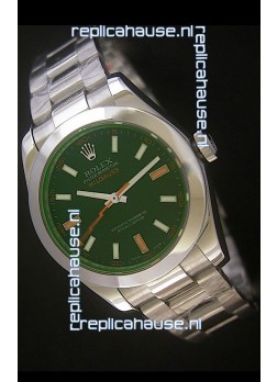 Rolex Oyster Perpetual Milgauss Swiss Replica Watch in Black Dial