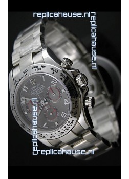 Rolex Daytona Cosmograph Swiss Replica Steel Watch in Grey Dial