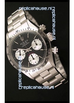 Rolex Daytona Cosmograph Swiss Vintage Watch in Black Dial