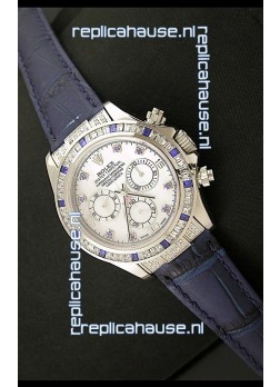Rolex Oyster Perpetual Cosmograph Daytona Swiss Replica Watch in Blue Strap