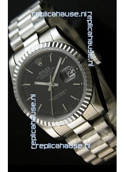 Rolex Replica Datejust Mens Swiss Watch in Black Dial - 41MM