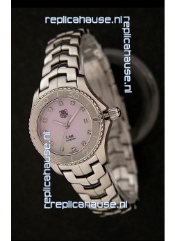 Tag Heuer Link Swiss Ladies Watch in Pink Dial