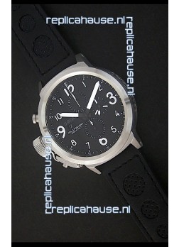 U-Boat Flightdeck Watch in Black Dial