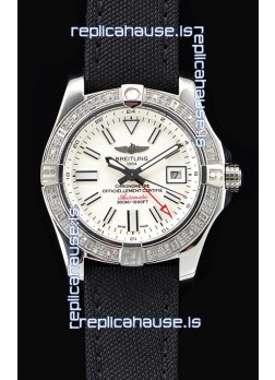 Breitling Avenger II Steel GMT Swiss Watch 1:1 Ultimate Edition - White Dial