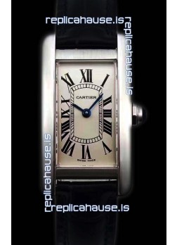Cartier Tank Americaine Ladies Swiss Quartz Watch 1:1 Mirror Replica